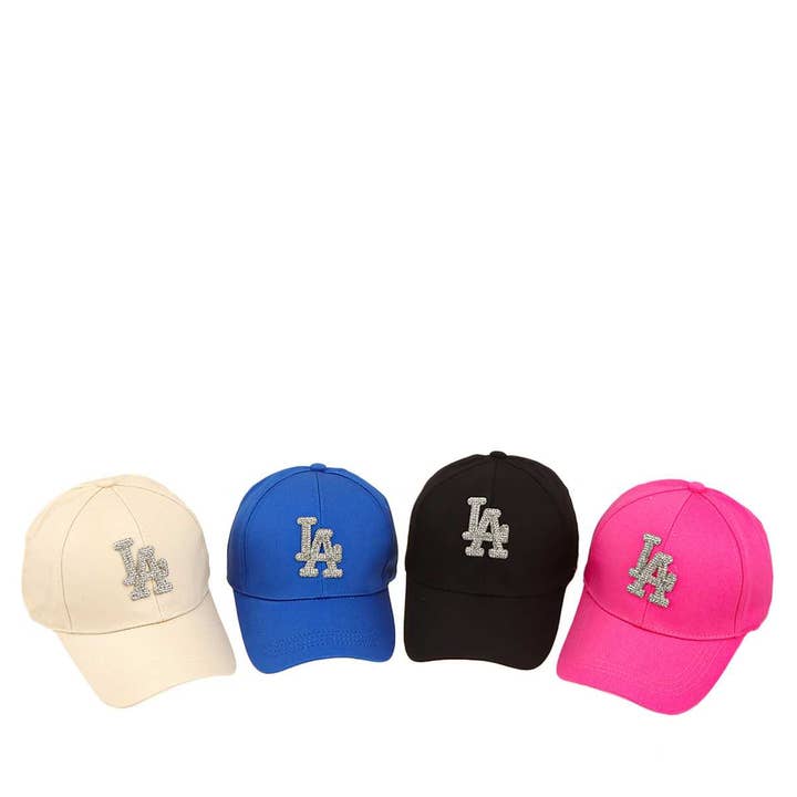 anbfashion – wholesale Baseball cap – Women's – RHINESTONE LA CHARM BASEBALL CAP CH52473