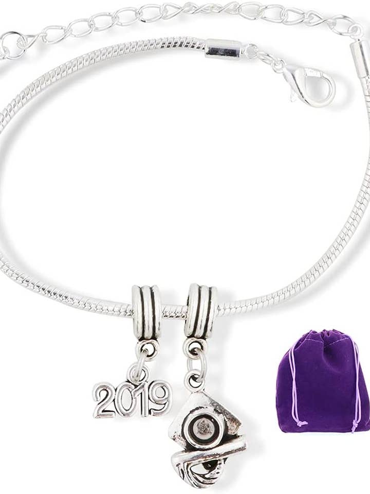 2019 Graduation Party Gifts for Her Bracelet Jewelry Charm Gift for Women and Men Accessories Favors Class of 2019 Grad Gifts for wholesale by Dave The Bunny