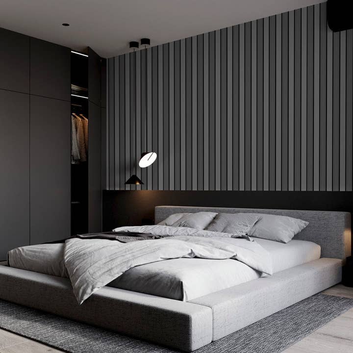 Walloro Luxury Embossed Wallpaper - Wholesale Decorative Panel - Gray Black Wall Panel, PS Wall Home Decoration Panel-Premium Quality