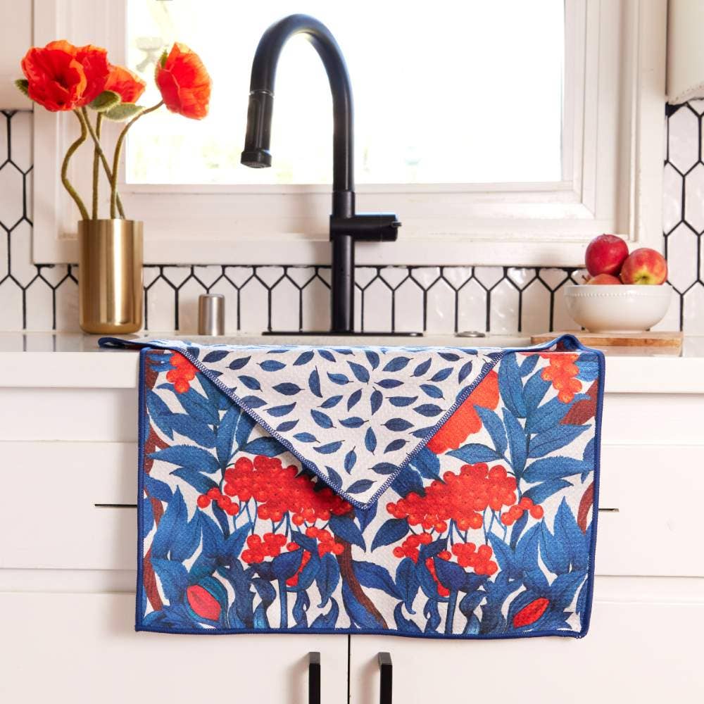 rockflowerpaper - Wholesale Tea Towel - Icelandic Poppies Eco Kitchen Tea Towel1