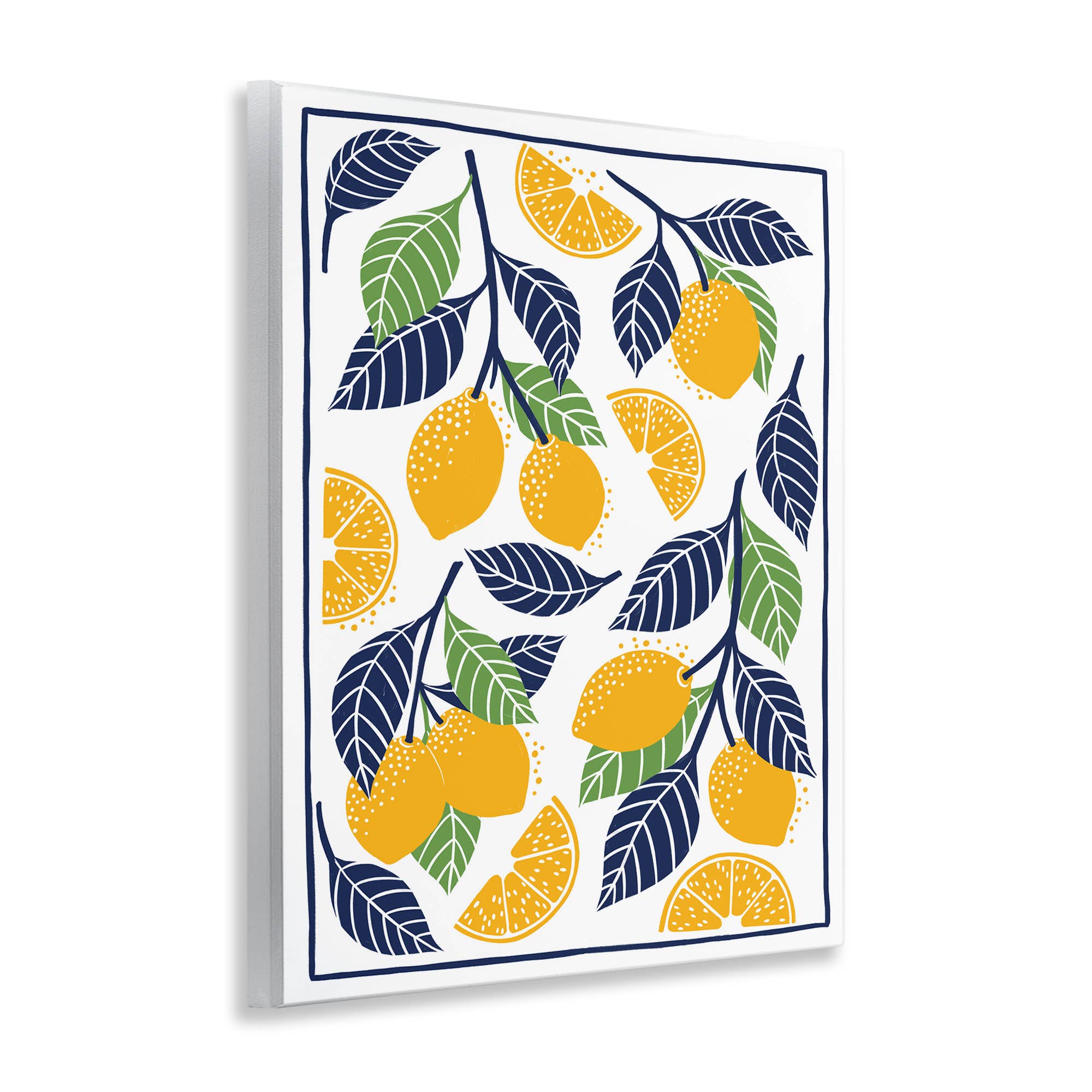 Stupell Industries - Wholesale Wall Sign - Mediterranean Lemons Pattern - Unframed Wall Art3