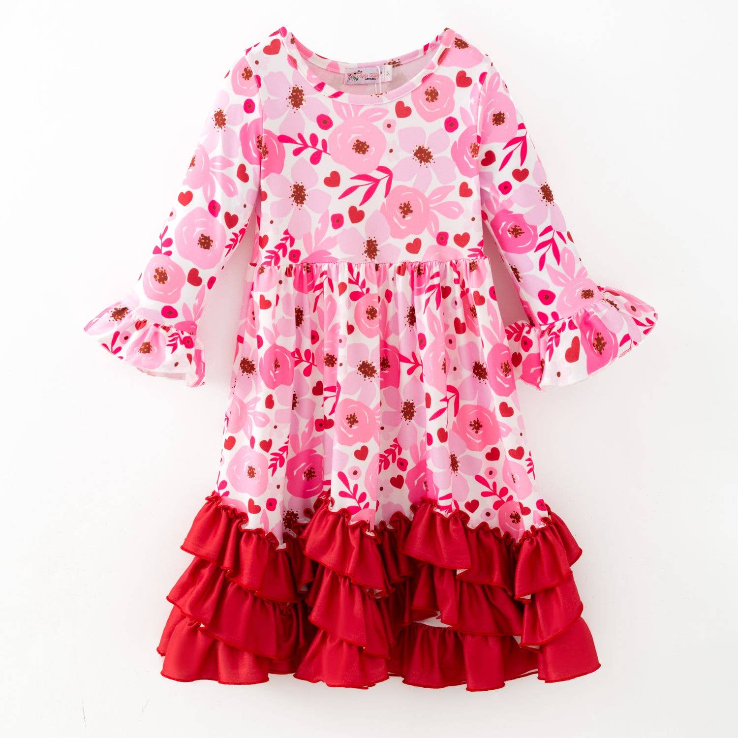Clover Cottage - Wholesale Dress - Kids - Cherry Poppy Maxi Girls Dress4