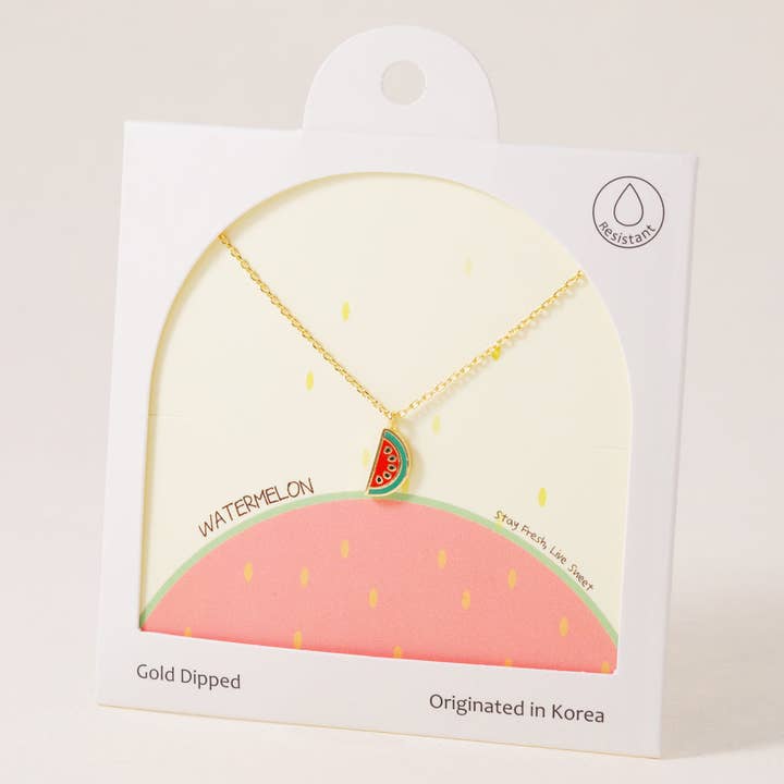 Watermelon Mood, Necklace for wholesale by INKI STUDIO