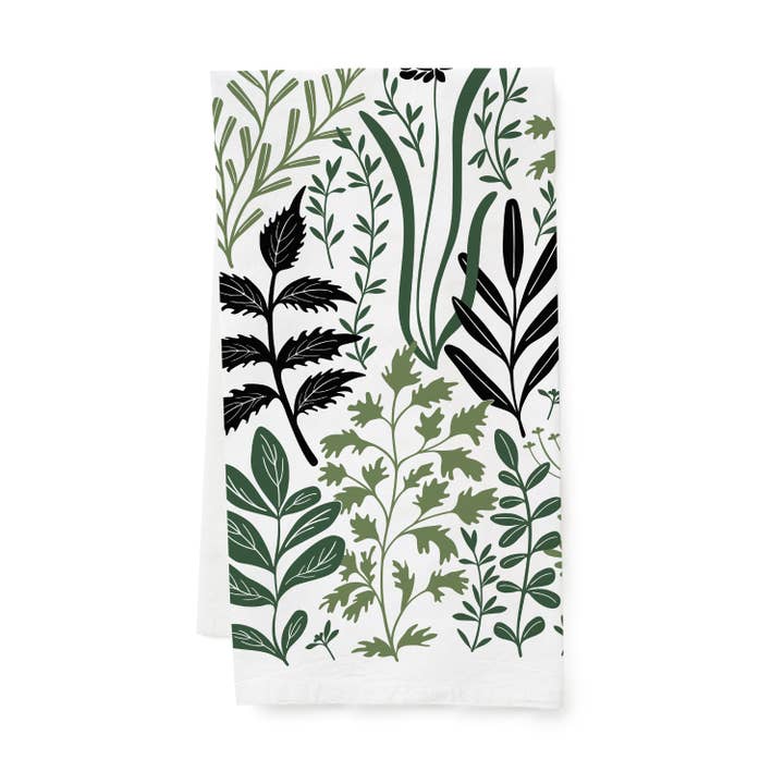 Kräuter Geschirrtuch | Küchendekor für den Großhandel von HAZELMADE® Tea Towels + Gifts