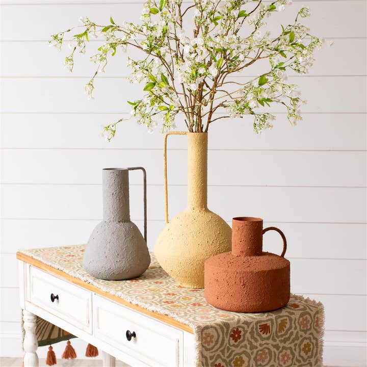 Audrey's Home & Gift - Wholesale Vase - Vase - Stucco Textured Modern Shaped (Set Of 03)4