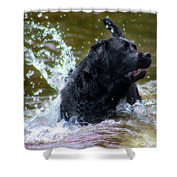 BADEFORHÆNG „DEN ITALIENSKE KURSUS HUND PORTRÆT“ for engroshandel hos sorayadapuzzostore