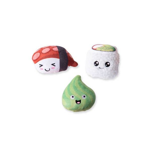 3 Piece Small Dog Toy Set - Sushi for wholesale by Petshop by Fringe Studio