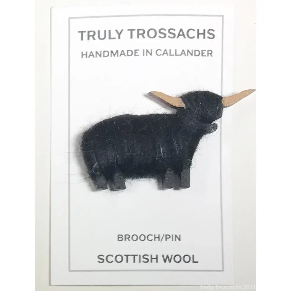 Truly Trossachs - Wholesale Brooch - Highland Cow Brooch Natural Blends4