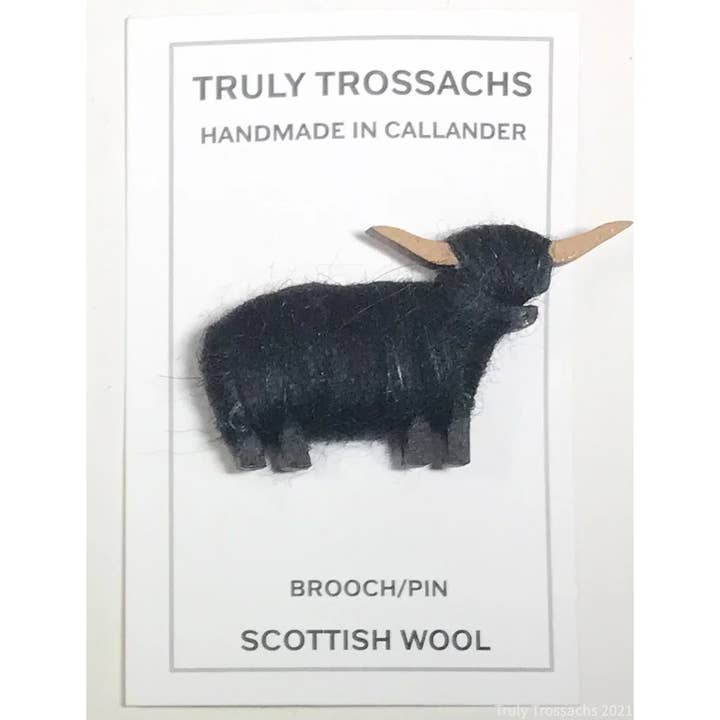 Truly Trossachs - Wholesale Brooch - Highland Cow Brooch Natural Blends4