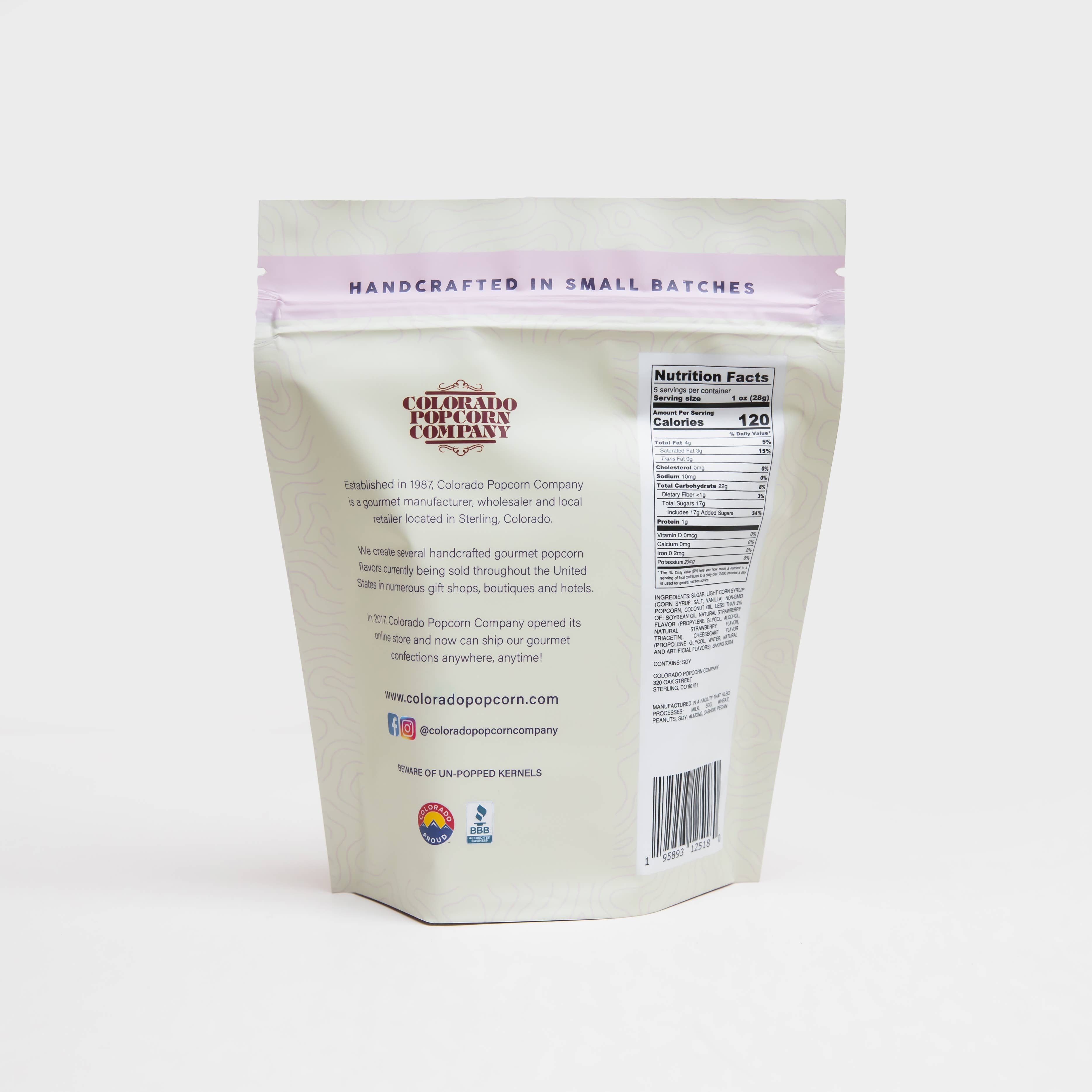 Colorado Popcorn Company - Wholesale Popcorn - Strawberry Cheesecake Popcorn6