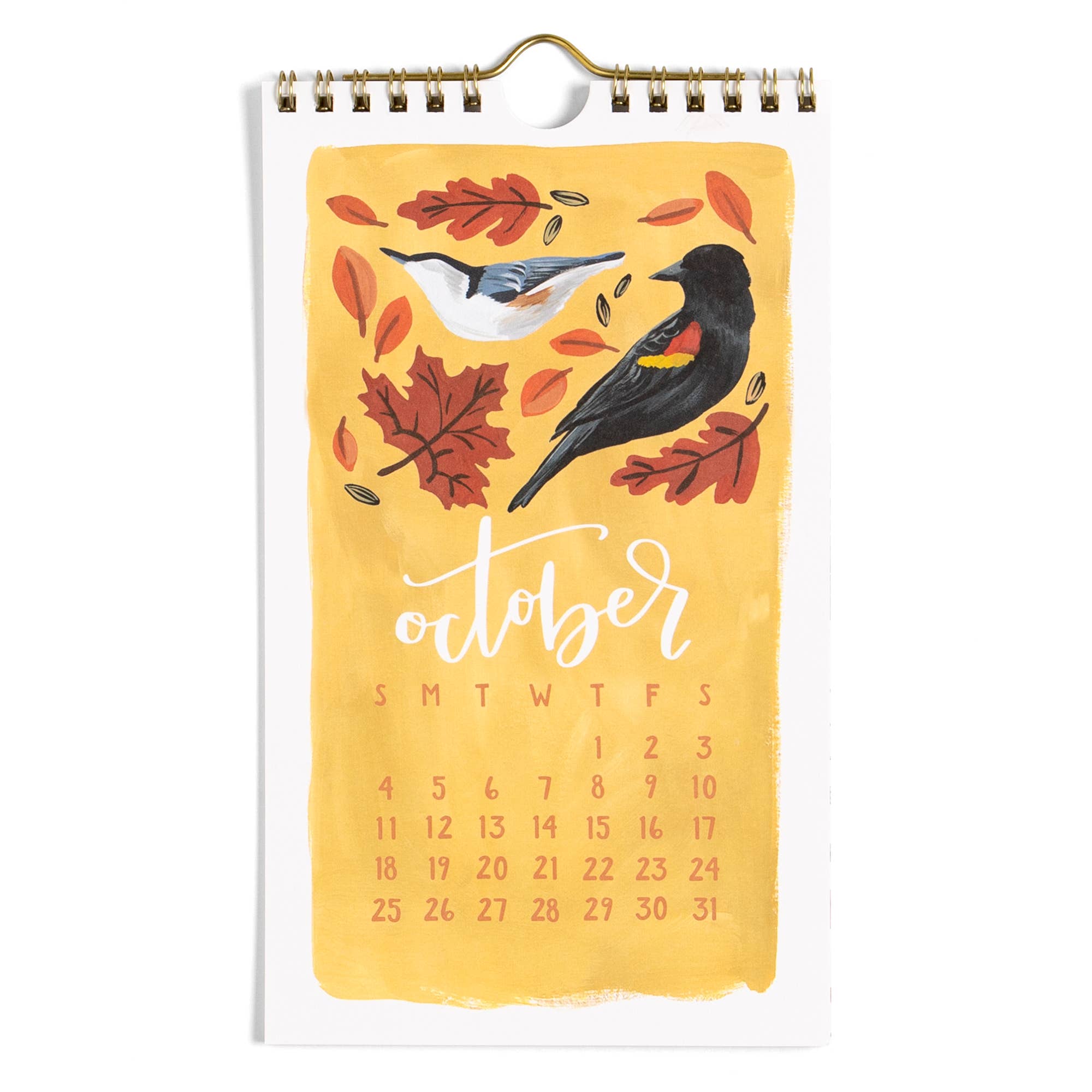 1canoe2 | One Canoe Two Paper Co. - Wholesale Calendar - 2026 Feathered Friends Birds Petite Wall Calendar4