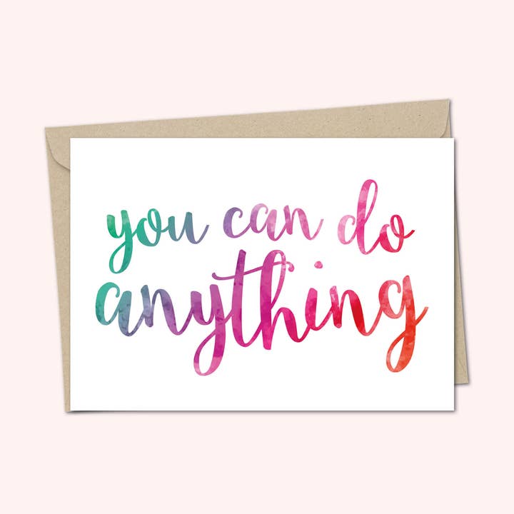 Greeting card - You can do anything for wholesale by Duckduckle Design