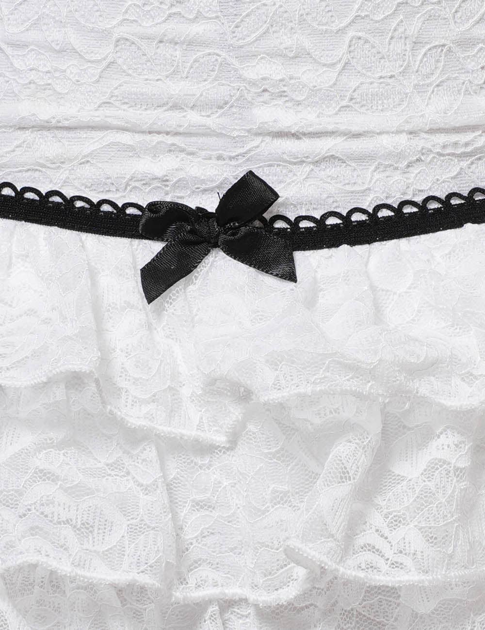 Sweetkama - Vente Short – femme - Short en dentelle florale pour femmes avec taille élastique SKS4130811