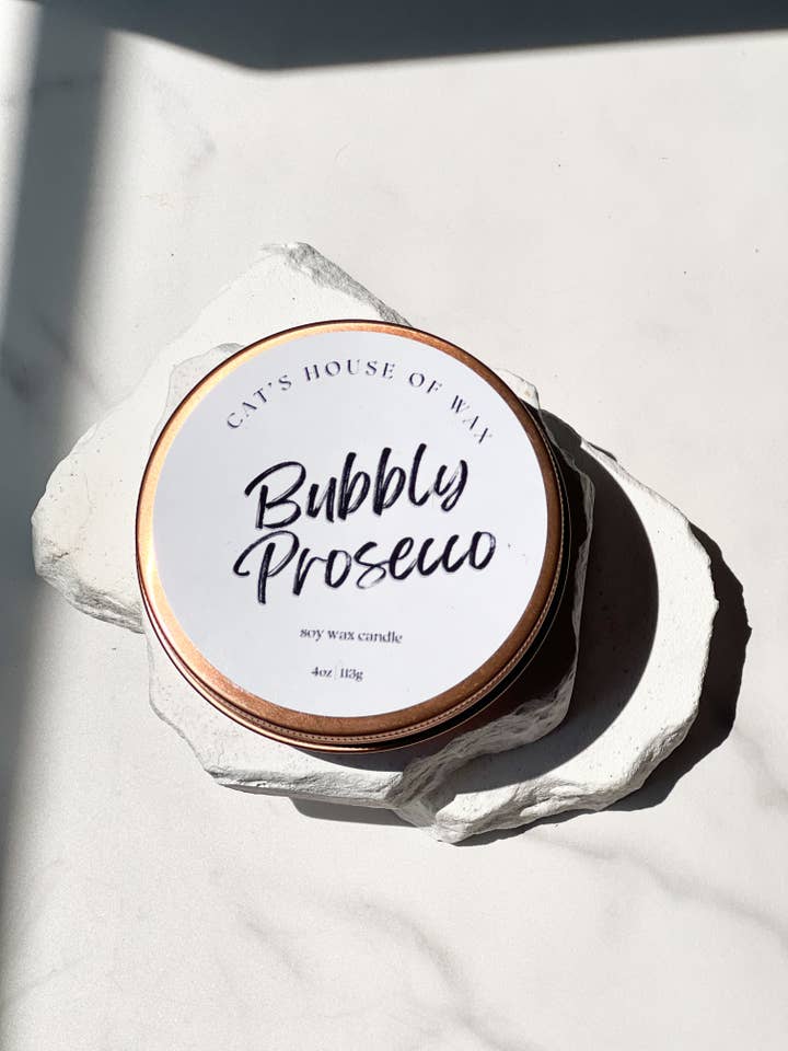 Vela de Viaje de Prosecco Espumoso para venta al por mayor de Cat’s House of Wax