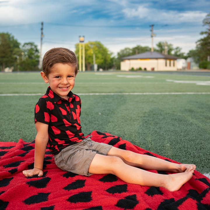 Gigi and Max - Wholesale T-Shirt - Kids - Bamboo Kids Clothing Boys Shirt Polo Georgia Black & Red