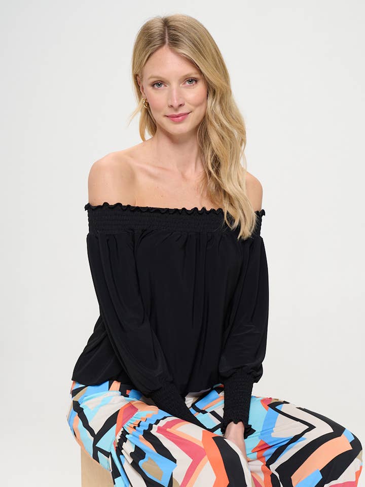 Elastic Off The Shoulder Top for wholesale by 07/2004