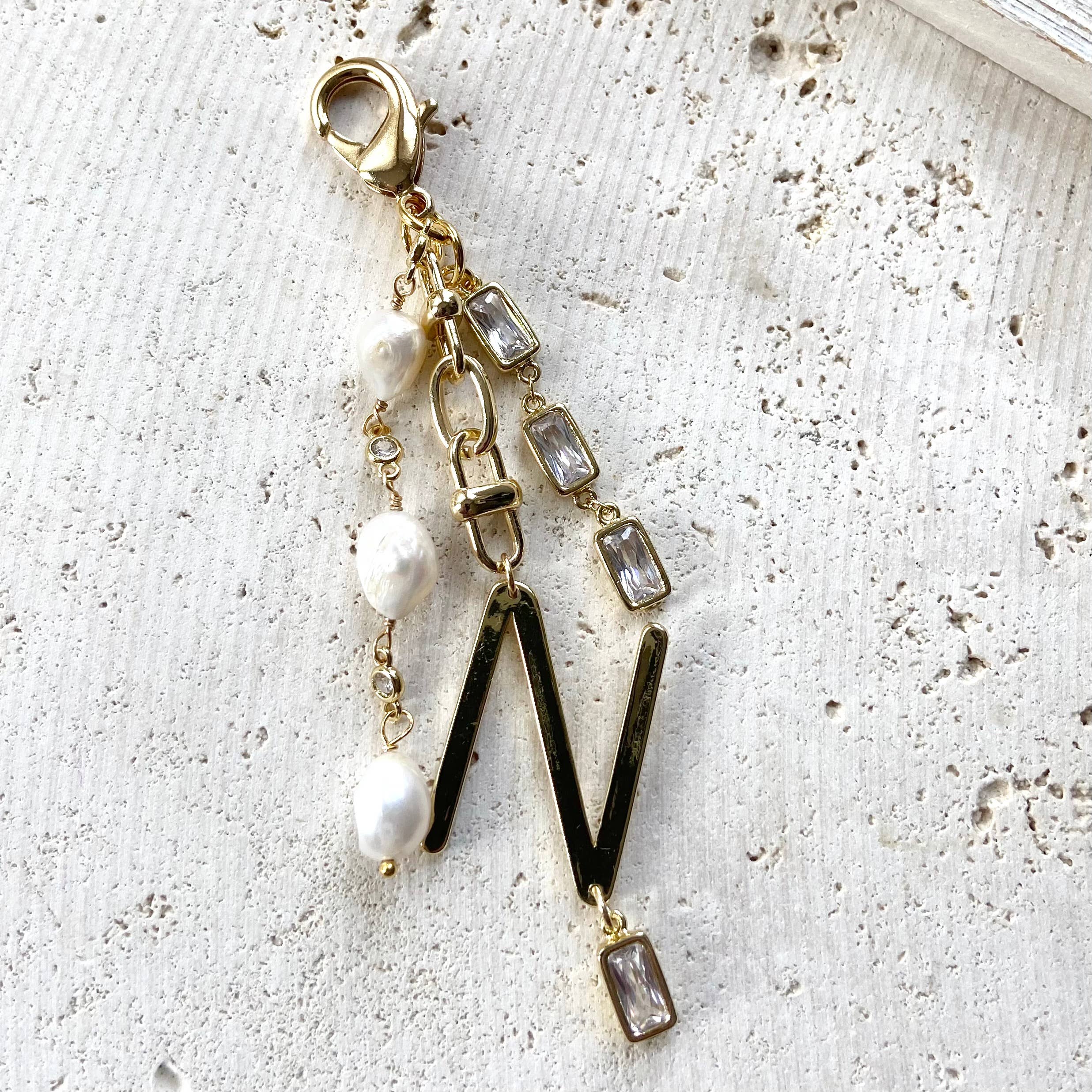 VB&CO Designs Handmade Jewelry - Wholesale Purse/Bag Accessory - Women's - Purse charm bag decoration initial  bow heart accessories1