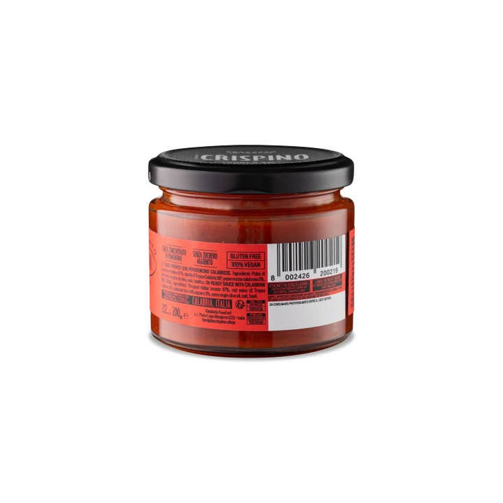 Famiglia Crispino - Wholesale Pasta Sauce - SAUCE WITH CALABRIAN CHILI PEPPER - 100g-NO ADDED SUGAR- VEGAN1