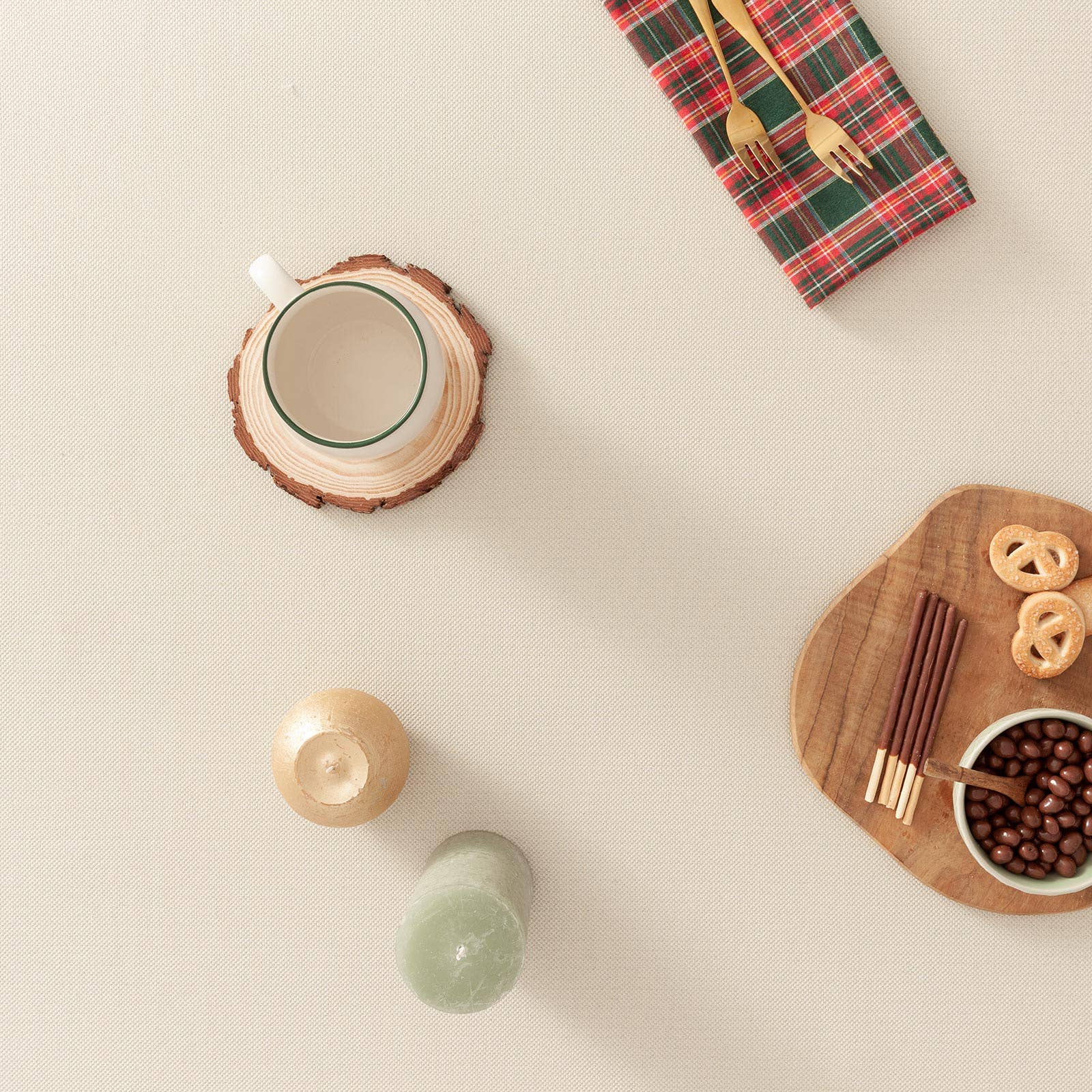 GAMUSI - Wholesale Table Runner - Christmas table runner jacquard cotton LIGHTS13