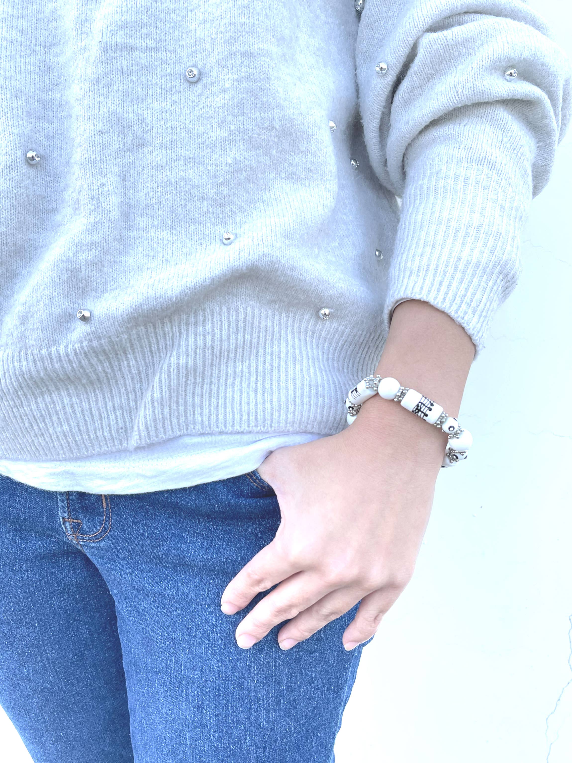 Fiona Accessories – wholesale Pärlarmband – Piano Music Note Beaded Armband, Skäl Lärare Gåvor13