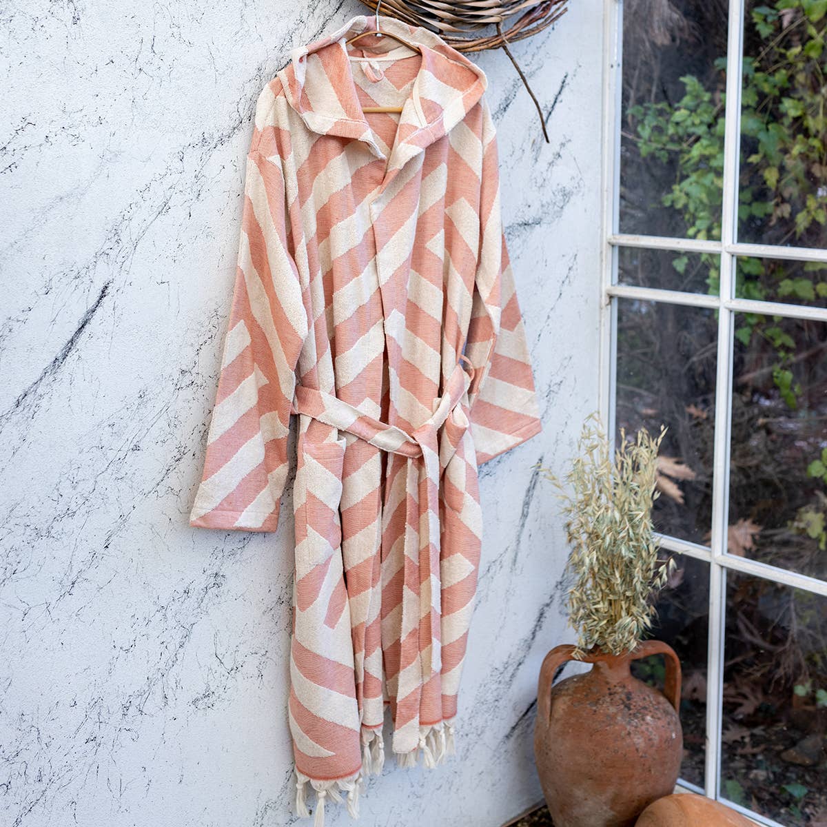 Kikoya - Wholesale Badjas - Uniseks - Kikoya lichtgewicht badjas met capuchon van Turks katoen, Raised Terry7