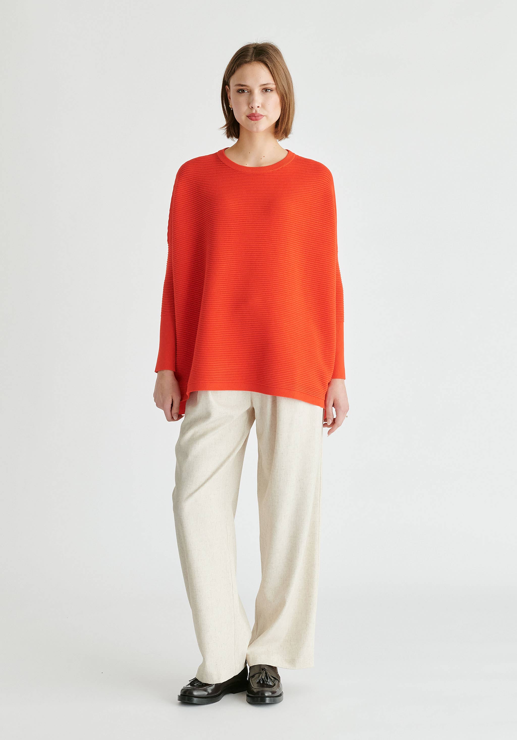 Paisie – wholesale Pullovertröja - Dam – Paisie ribbad tröja med lös passform114