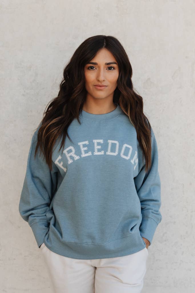 Crowned Free - Wholesale Graphic Sweatshirt - Women's - Freedom Sweatshirt 1