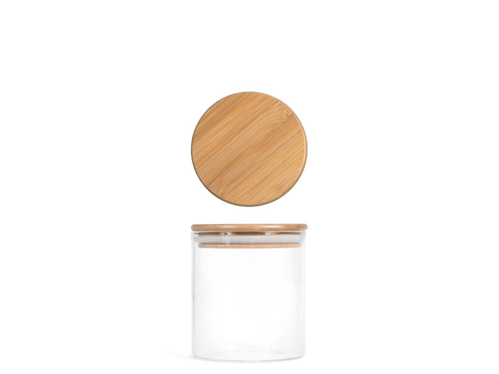 H&H - Wholesale Jar - Borosilicate Glass Jar With Bamboo Lid 600cc0