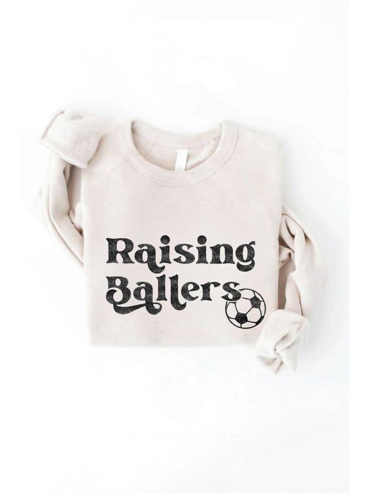 OAT COLLECTIVE - Wholesale Graphic Sweatshirt - Women's - RAISING BALLERS SOCCER Graphic Sweatshirt5