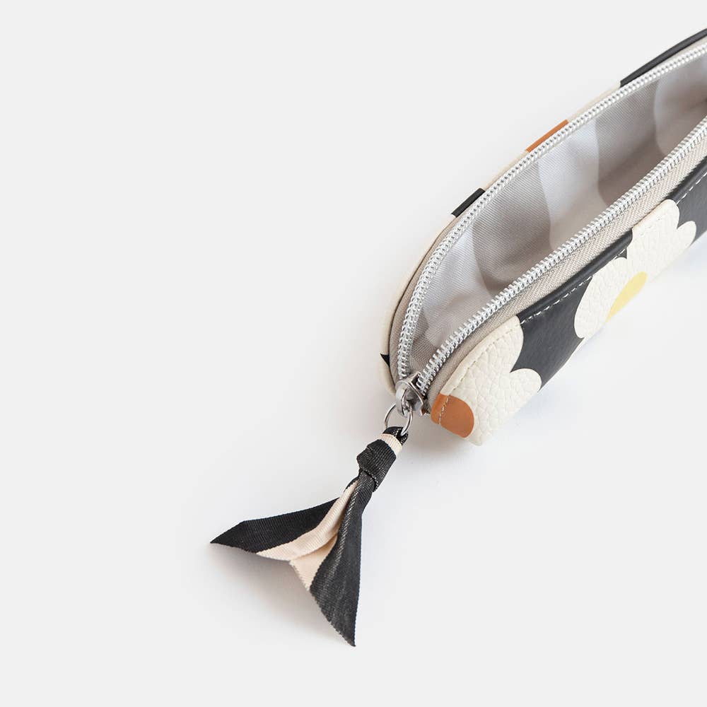 Caroline Gardner – wholesale Pencil case/pouch – Multi Flower Charcoal Pencil Case3