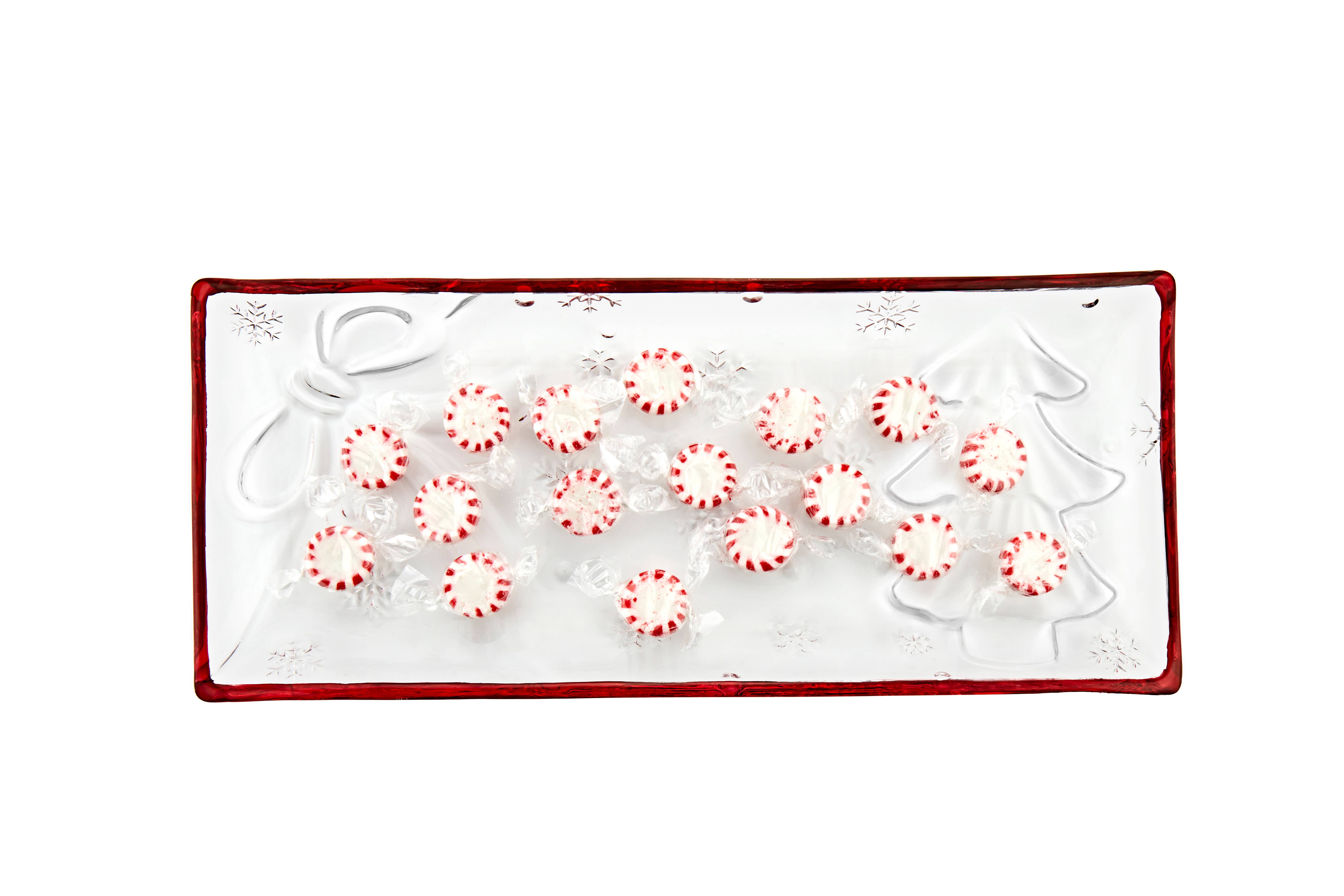 Godinger - Wholesale Decorative Tray - Holiday Tree and Bow Tray - Christmas Decor2