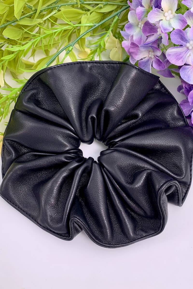 BYREN | ÉLINE L'ATELIER - Wholesale Hair Accessories Set - Women's - Faux Leather Elastic Scrunchies FQ847