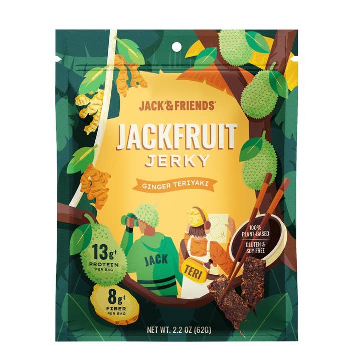 Jack & Friends - Wholesale Jerky - Jack & Teri Jackfruit Jerky - Ginger Teriyaki
