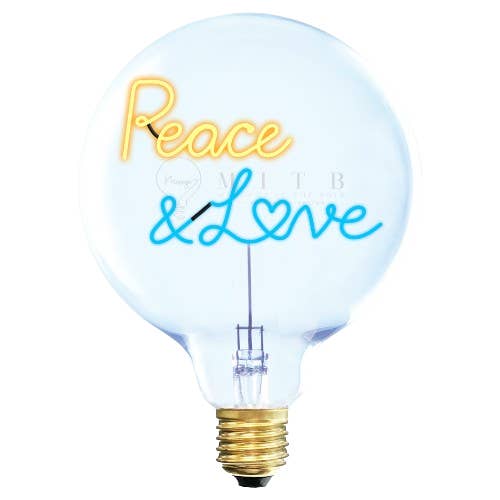 LED Bulb Peace & Love for wholesale by Elements Lighting