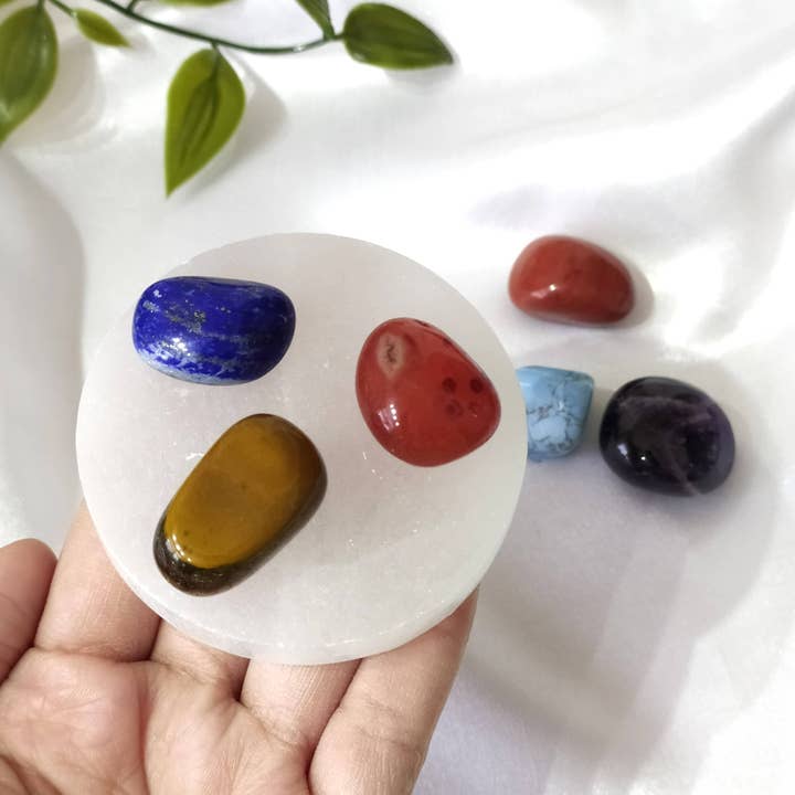 Soothing Crystals - Wholesale Crystal-charging plate - Selenite Charging Plate | Square Coaster | Selenite Plate14