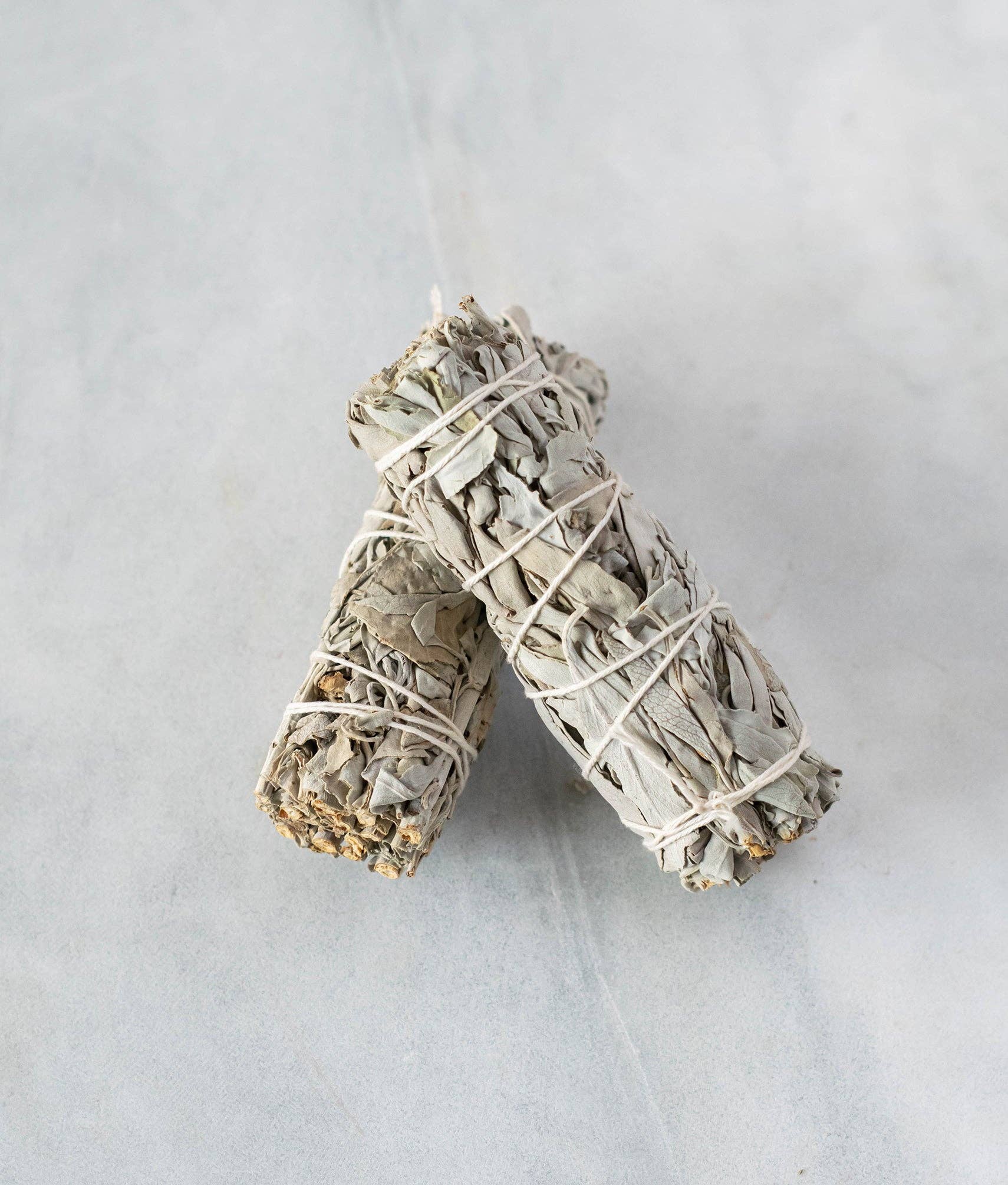 Espoir & Amour – wholesale Sage bundle – White Sage 4" - Organic California Hand Tied Smudge Sticks