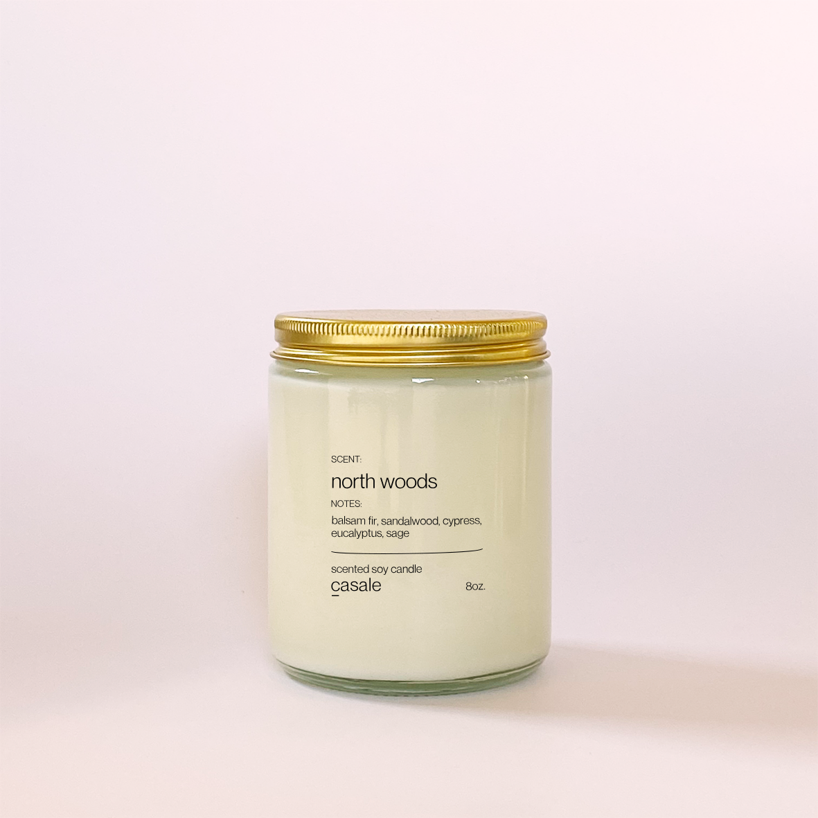 Casale - Wholesale Jar/Filled Candle - North Woods Single Wicked Soy Candle 8oz2