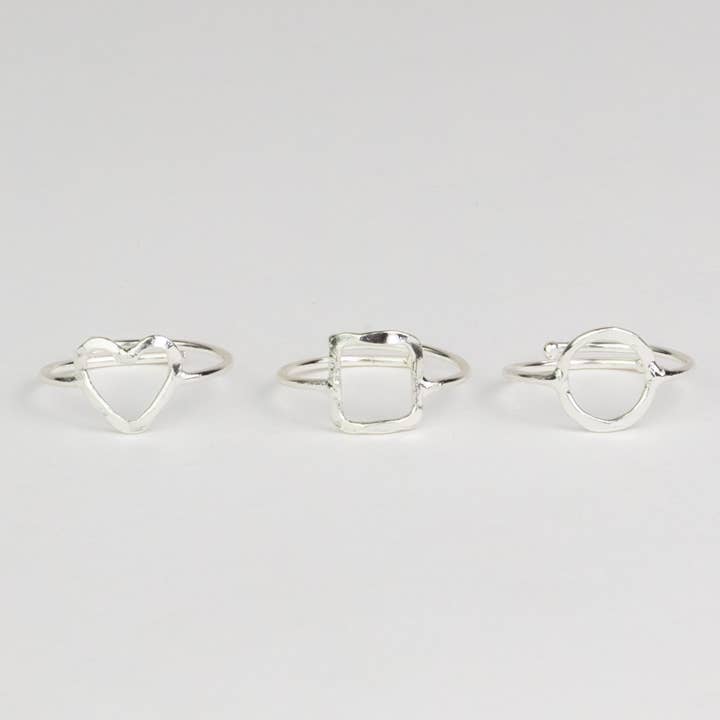 Shapes Adjustable Ring Assortment for wholesale by Pink House Imports