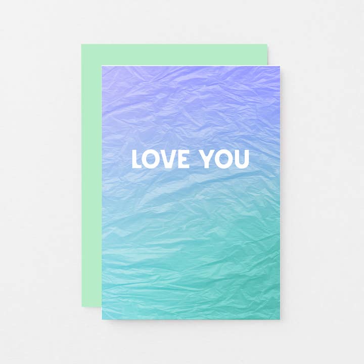Love You Card for wholesale by SixElevenCreations
