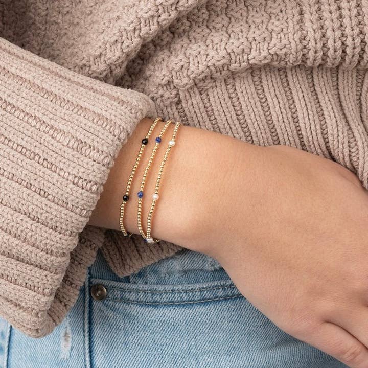 Tatiana M Designs - Wholesale Beaded Bracelet - Nina 2mm Gold Filled & Gemstone Bracelet6