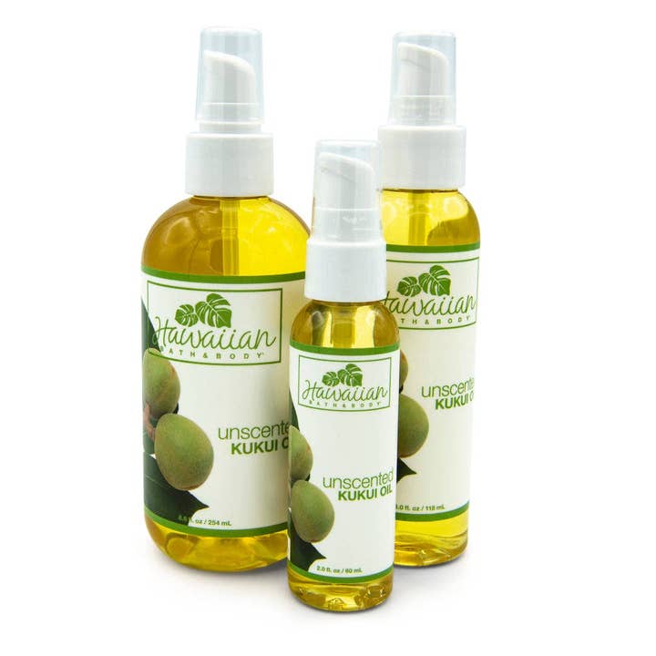 North Shore Soap Factory - Hawaiian Bath & Body - Wholesale Bath/Body Oil - Unscented Hawaiian Kukui Nut Oil