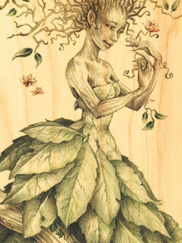 HOUTEN BOEKENLEGGER DAME NATUUR voor wholesale door Hironwoods