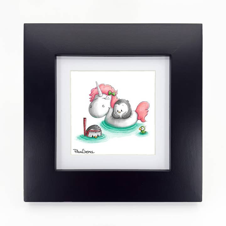 Paul Castle Studio - Wholesale Art Print - Beach Day Pengrooms - Art Print1