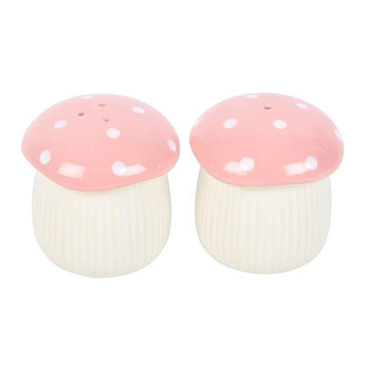 Something Different Wholesale – wholesale Salt & pepper shaker set – Pink Mushroom Salt and Pepper Shakers2