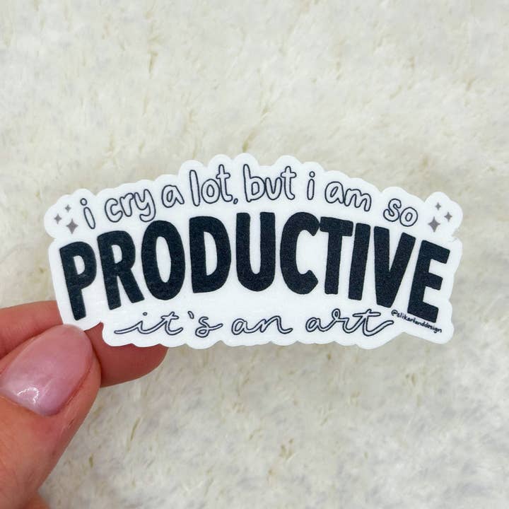 I Cry A Lot-sticker voor wholesale door Slik Art and Design