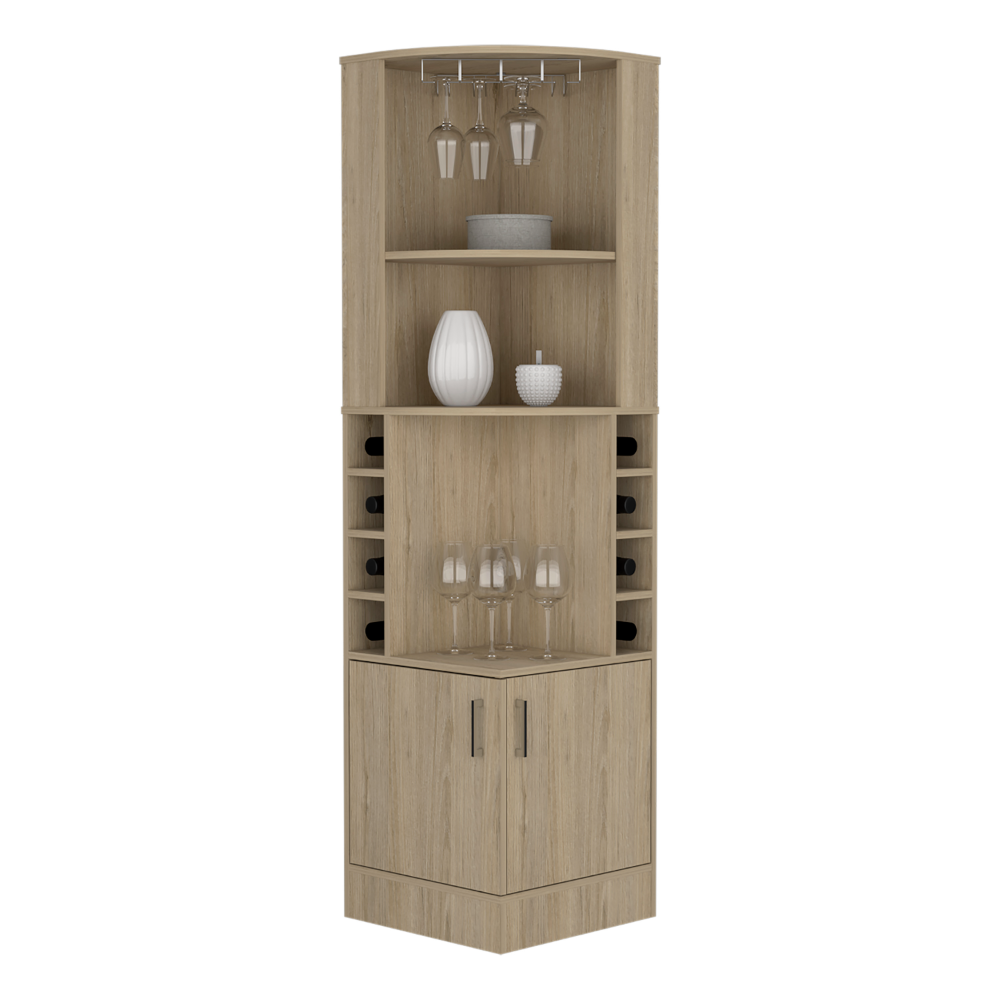Depot E-Shop - Wholesale Cabinet - Egina Corner Bar Cabinet, 2 Shelves13