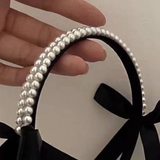 HB7104 Pearl Princess Elegant Fairy-like Retro Headband for wholesale by XO Fashion