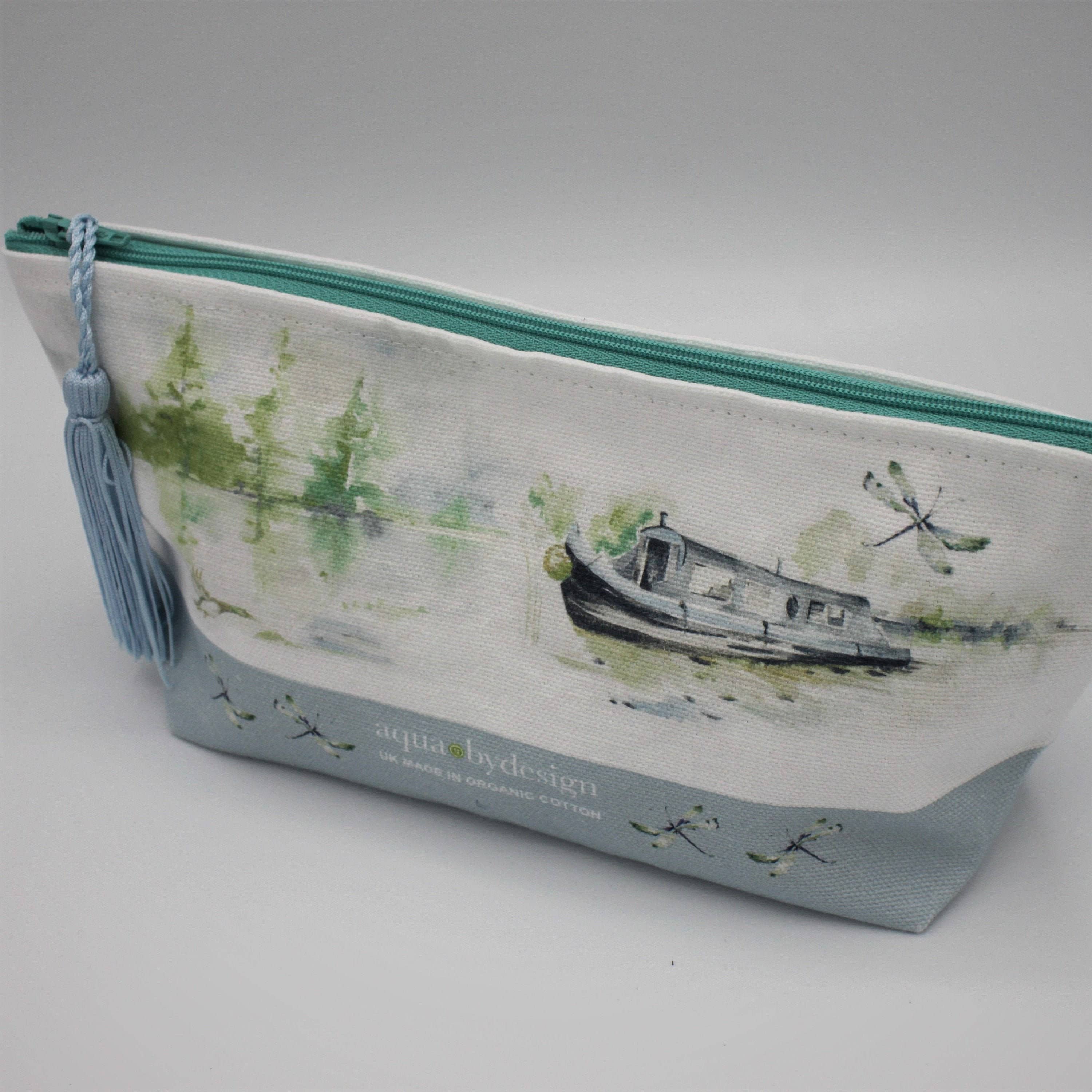 Aqua by Design - Wholesale Makeup/Cosmetic Bag - Cosmetic Bag, Canal Boats & English Countryside design2