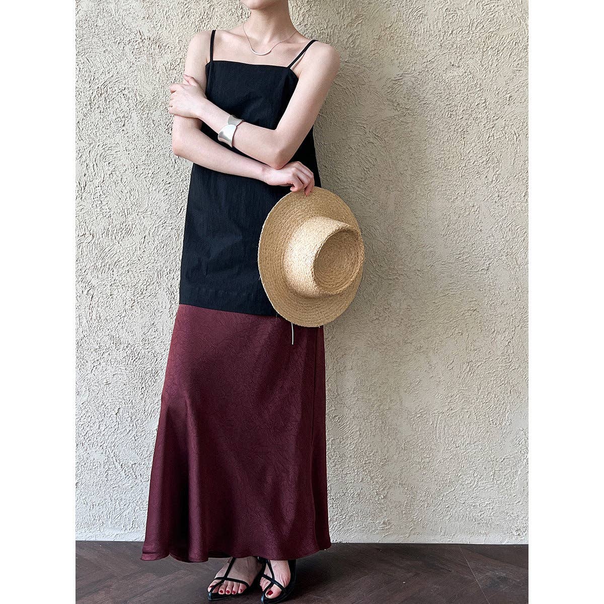 Marayn - Wholesale Skirt - Women's - 2025 NEW French Satin Mermaid Skirt Chic Autumn Elegance4