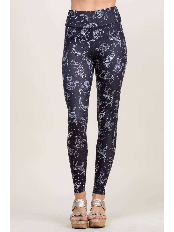 LA Soul – wholesale Modeleggings – Dam – Celestial Animal Print Legging